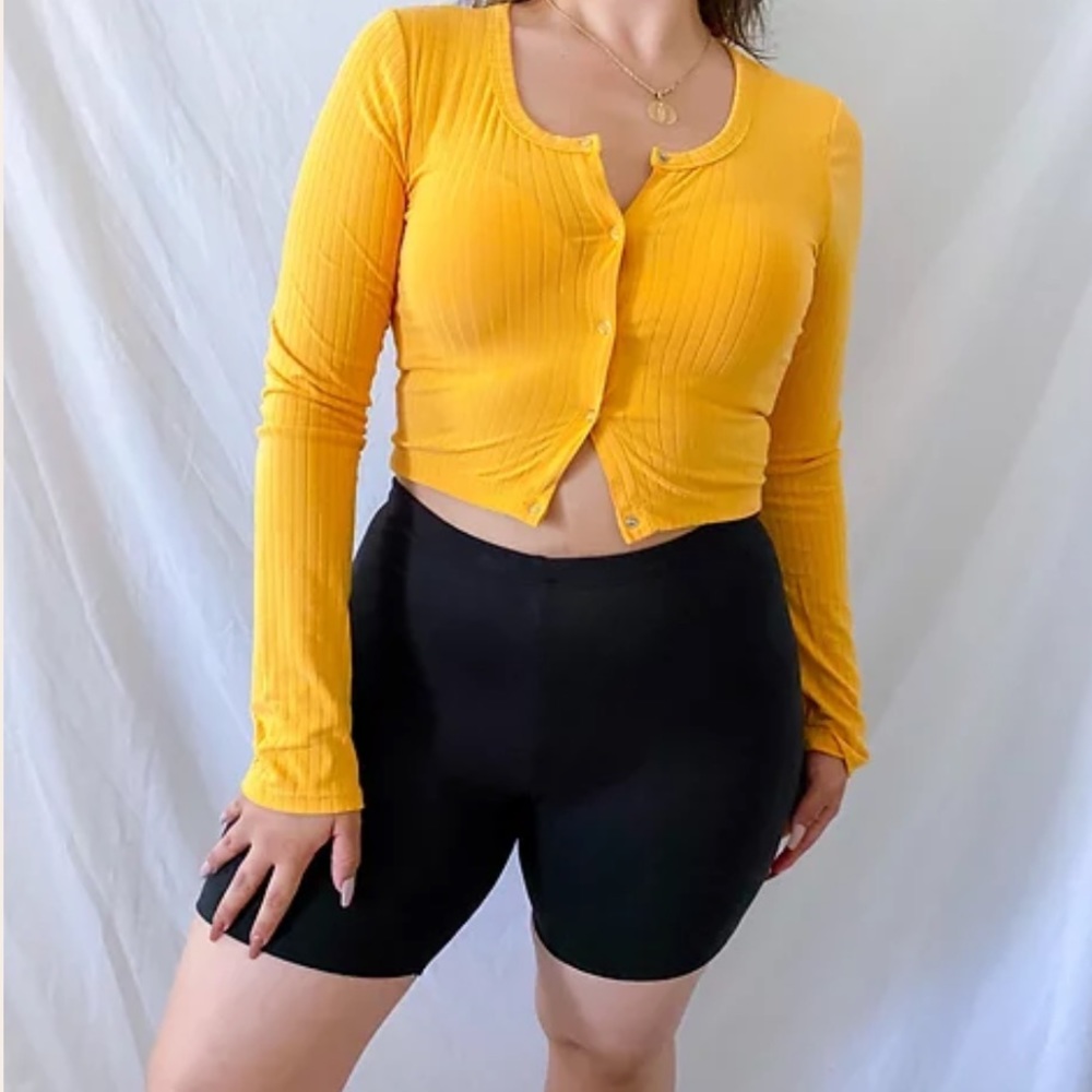 Trendy Long sleeve Crop Top